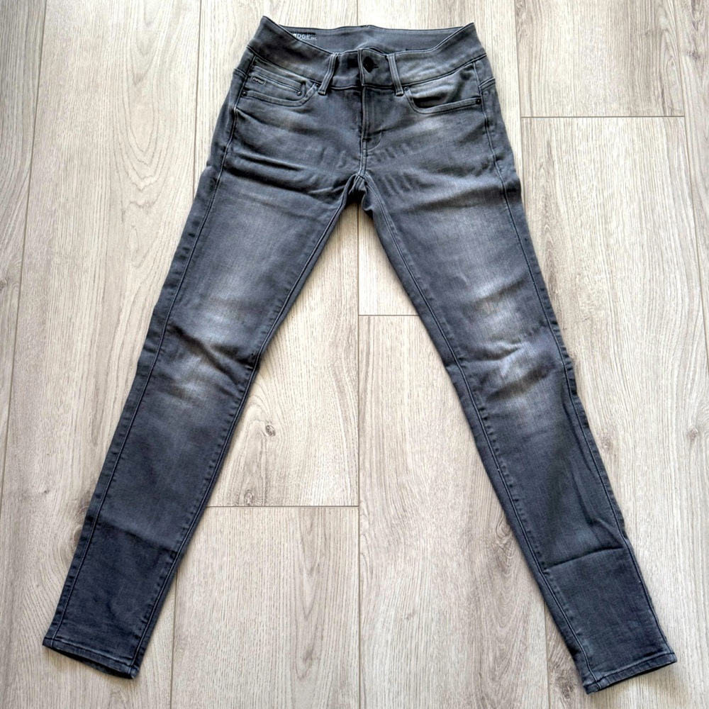 G-Star Midge Cody Mid Skinny jeans in grey, size 26 with 30 length.